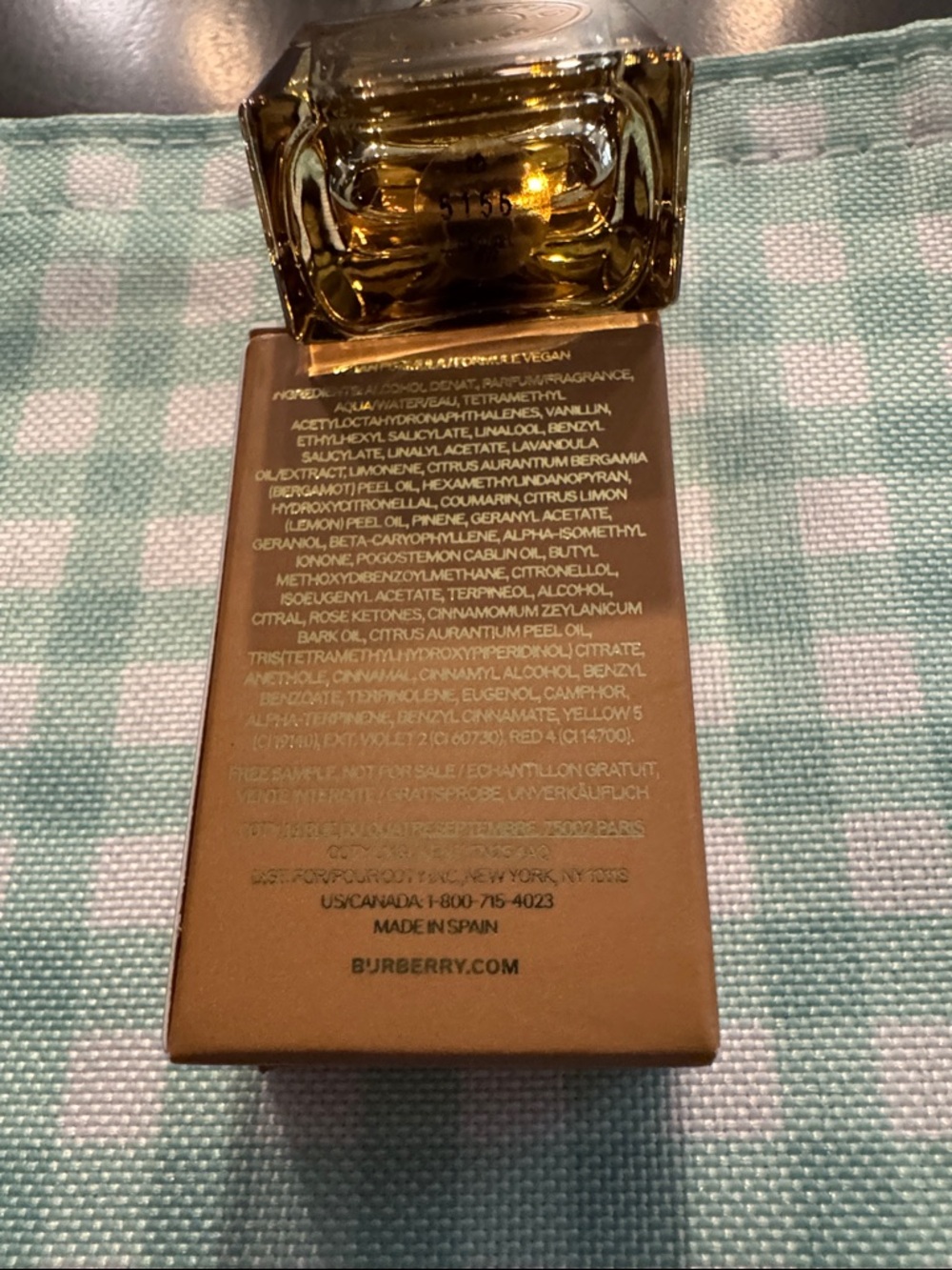 Burberry Goddess Mini Bottle in Amber and Gold mini dab on - Picture 2 of 3